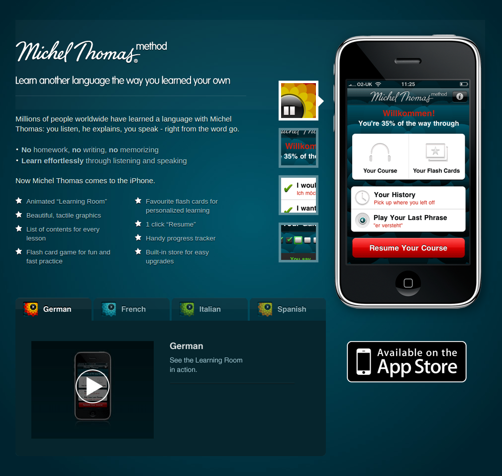 Free Michel Thomas Method App for iOS (iPhone, iPad, iPod Touch)
